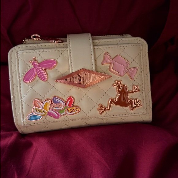 Loungefly Cream Quilted Crossbody with Colorful Enamel Charms - Picture 8 of 8